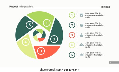 Six steps process chart slide template. Business data. List, diagram, design. Creative concept for infographic, presentation. Can be used for topics like management, production, finance.
