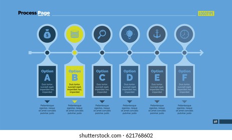 Six Steps Workflow Slide Template