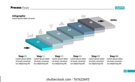 Six Steps Workflow Slide Template
