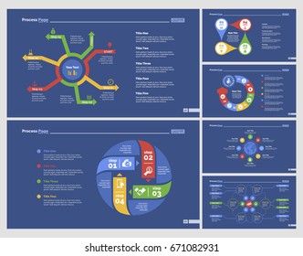 Six Strategy Charts Slide Templates Set