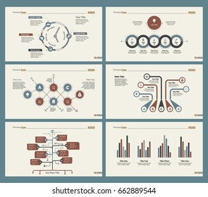 Six Strategy Diagrams Slide Templates Set
