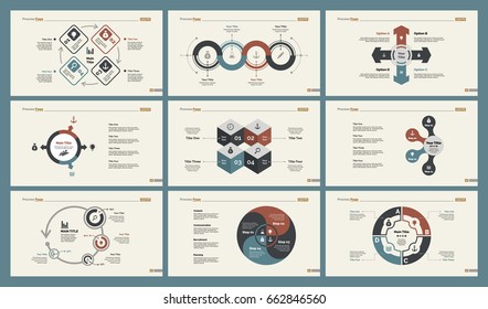 Six Strategy Slide Templates Set