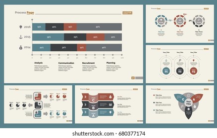 Six Strategy Slide Templates Set