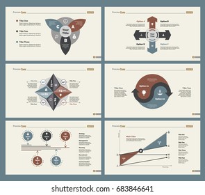Six Strategy Slide Templates Set