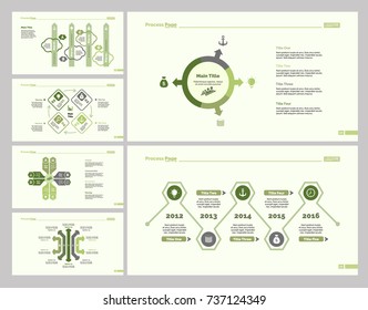 Six Strategy Slide Templates Set