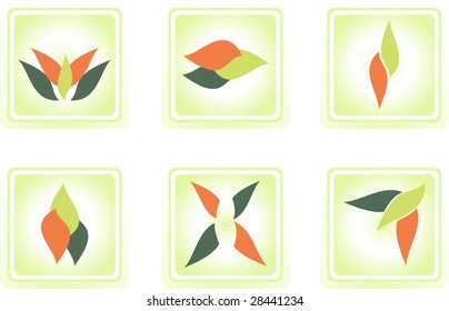 six symbols on the theme of nature