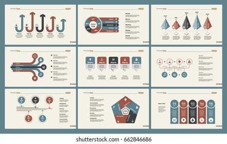 Six Teamwork Slide Templates Set