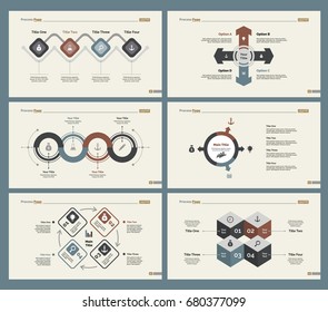 Six Teamwork Slide Templates Set
