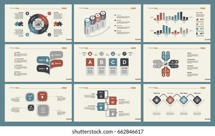 Six Training Slide Templates Set