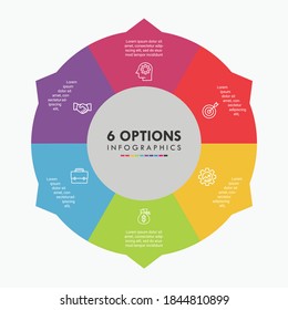  Six Vector Circle Infographics. This infographics is very ideal for any business presentations