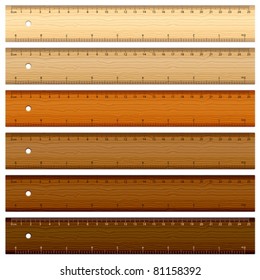 Wooden Ruler Stock Vector Illustration and Royalty Free Wooden Ruler Clipart