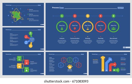 Six Workflow Presentation Templates Set