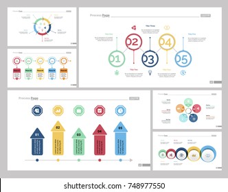 Six Workflow Slide Templates Set