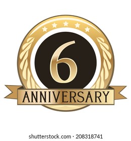 Six Year Anniversary Seal