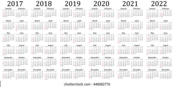 12,234 6 year calendar Images, Stock Photos & Vectors | Shutterstock