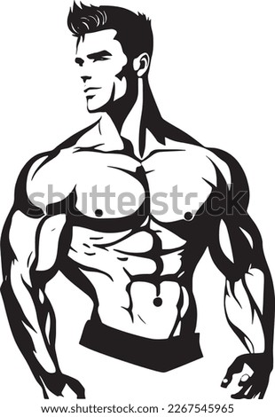 Six-Pack Body Logo vector Illustration