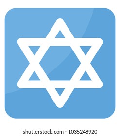 A six-pointed figure consisting of two interlaced equilateral triangles, used as a Jewish and Israeli symbol