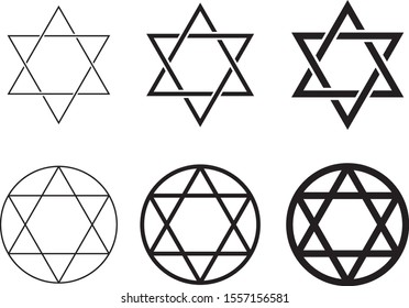 Six-pointed star image material set