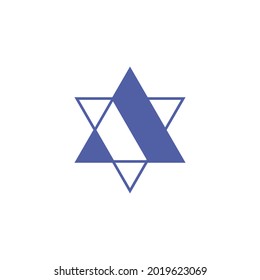 Six-pointed star logo for design