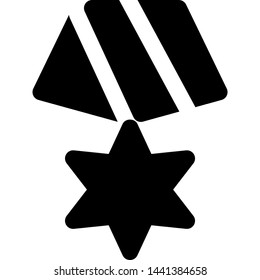 Six-pointed star medal for the Honorable mentions of high ranking officers