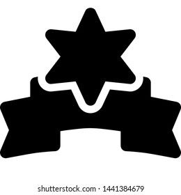 Six-Pointed star silver medal mentioning honorary law enforcement officers