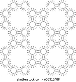 Sixteen point star geometric pattern