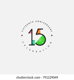 Sixteen years, 16th Anniversary Celebration Logo Design, Number 16 Icon Vector Template.