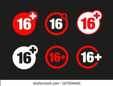 a sixteen years over icon set