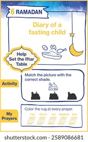 The sixth day of Ramadan, Diary of a fasting child