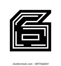 sixth number glyph icon vector. sixth number sign. isolated contour symbol black illustration