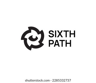 Sixth Sense Star Logo with Eye Icon
