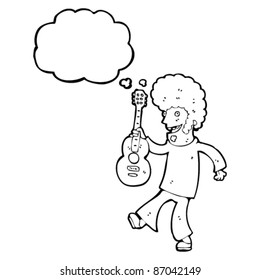 sixties guitar player cartoon sixties guitar player cartoon