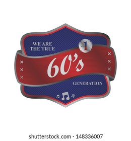 sixties music year era plate