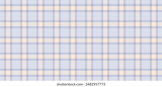 Sixties seamless textile check, menu tartan pattern plaid. Japan fabric background texture vector in white and light colors palette.