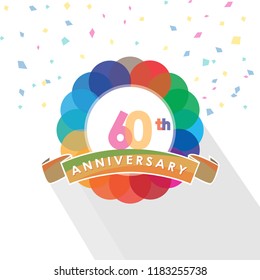 sixty anniversary logo design