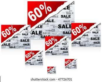 sixty percent discount background