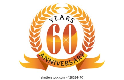 Sixty Years Gift Box Ribbon Anniversary 
