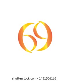 the sixty-nine figure in orange