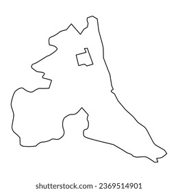 Siyazan district map, administrative division of Azerbaijan.