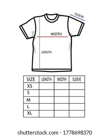Download T Shirt Sizes High Res Stock Images Shutterstock