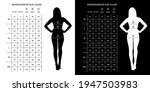 Size chart for women. Measurements for clothing. Women's EU sizes and UK sizes chart in sm.