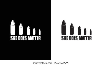 Size doesn't matter Army T shirt design, Veteran T shirt design