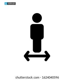 size icon isolated sign symbol vector illustration - high quality black style vector icons
