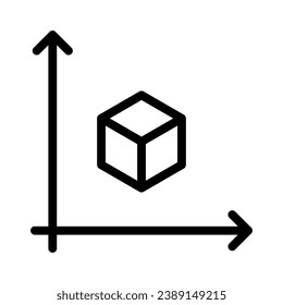 Size icon symbol simple design