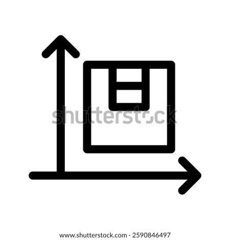 Size Icon Vector Symbol Design Illustration