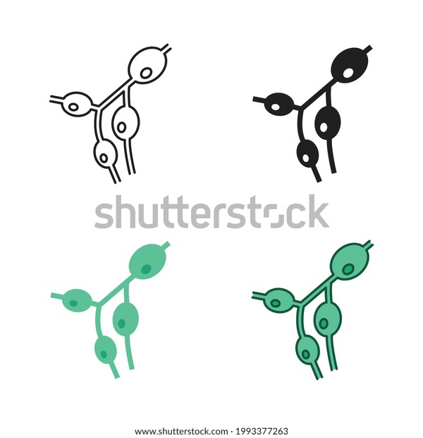 Size increase of the lymph nodes, lympho nodus\
gland. Medical symptoms of lymphoma, lymphadenopathy part of\
circulatory system. Lymph nodes icon. Vector illustration. Design\
on white background.\
EPS10