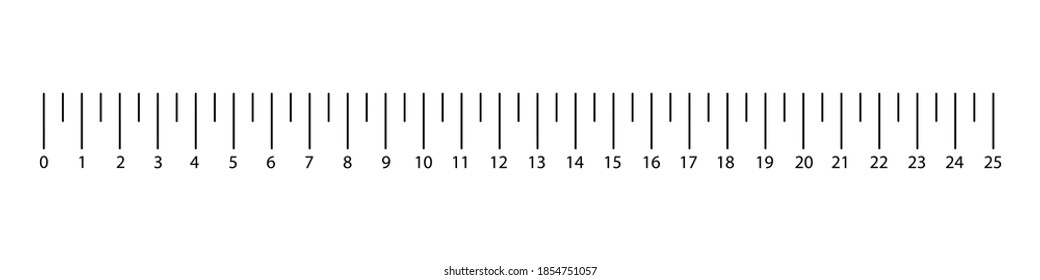 Size indicators  unit distances. Abstract graphic element. Vector illustration.