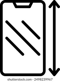 size line icon illustration vector