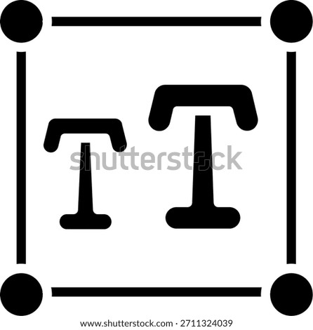 Size Line vector Icon Design