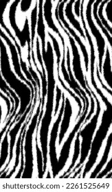 THE SIZE PATTERN SUITABLE FOR THE TEXTILE CONSISTING OF WILD ANIMAL SKIN ZEBRA